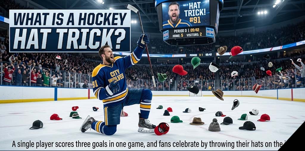 what is a hockey hat trick